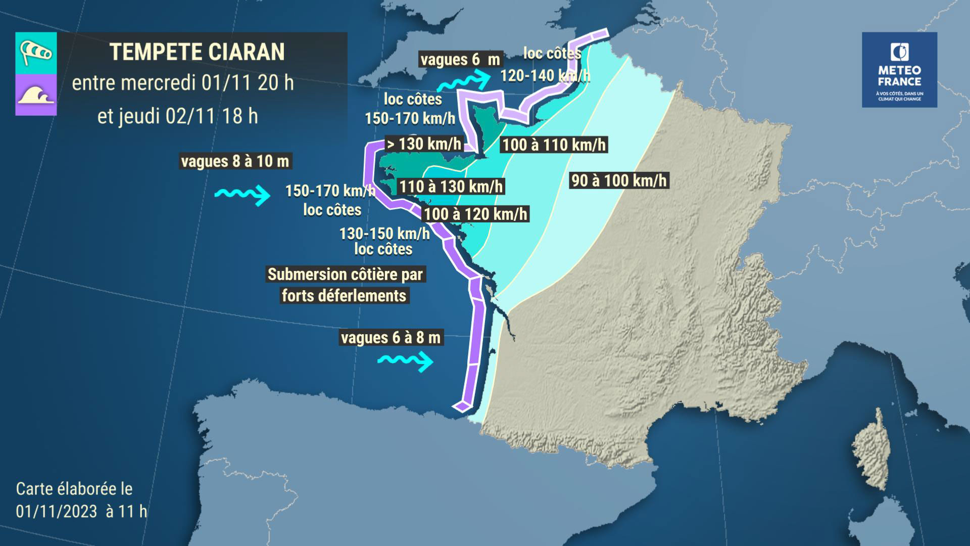CIARAN : Vigilance rouge et orange sur le Nord-Ouest – Tout ce qu'il faut savoir