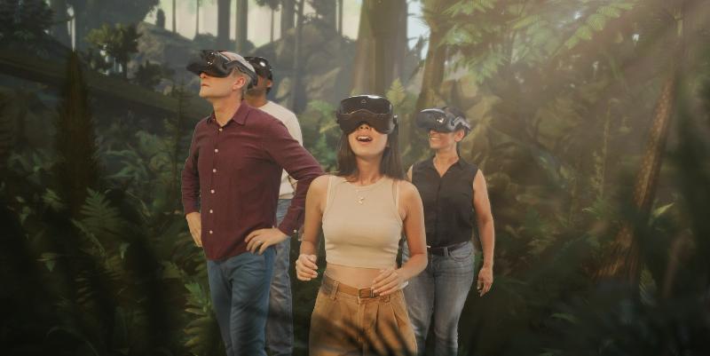 Evolve among dinosaurs in virtual reality