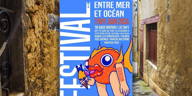 illustration de ''Entre Mer et Océan'' : Gourdon dans le Lot se transforme en station balnéaire