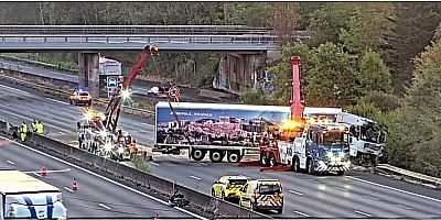 Accident de poids lourd sur l’A10 : circulation toujours interrompue vers Paris
