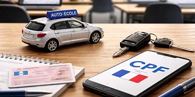 CPF, auto-école et permis de conduire - Illustration