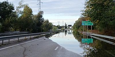 La RN 113 inondée à Saint-Martin-de-Crau ce mercredi