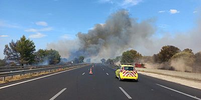 Incendie sur l'A9 : circulation totalement interrompue entre Montpellier et Sète