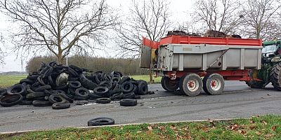Un blocage sur un échangeur de l'autoroute A10