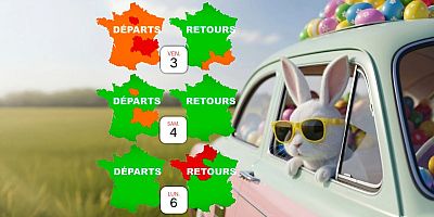 Week-end de Pâques : bouchons sur les routes, Bison Futé voit rouge le 4 avril et le 6 avril