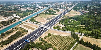 La bifurcation A7/A54 reconfigurée a été mise en service le 13 juin 