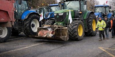 Une manifestation d'agriculteurs - Illustration