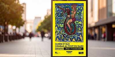 Robert Combas expose "Guerre et paix" au Pont du Gard