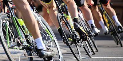 Une course cycliste : Illustration