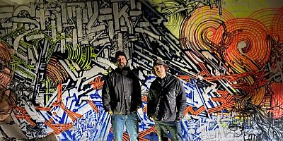 Les graffeurs Lek et Sowat sont à l'origine du projet ''Mausolée''.